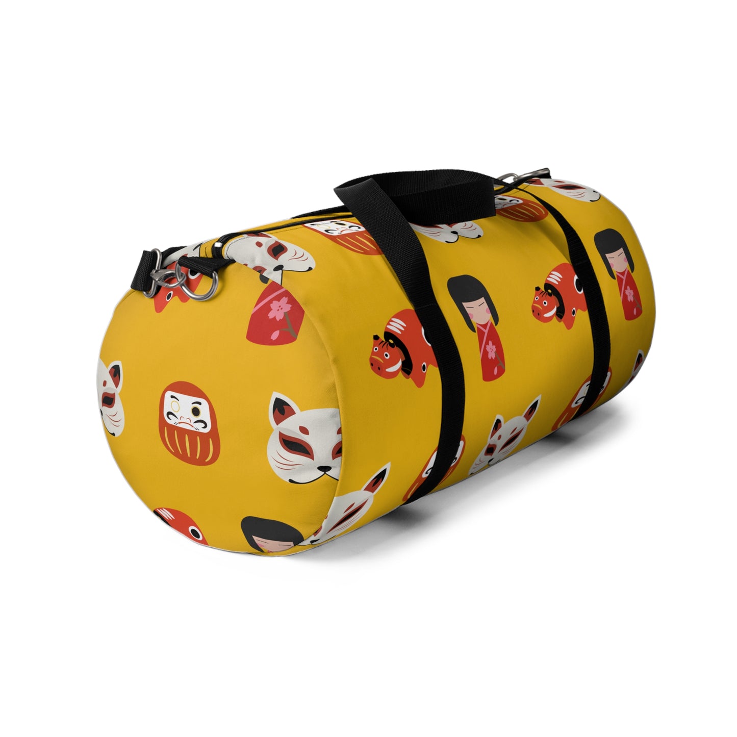 Japanese Trinkets Duffel Bag - Yellow