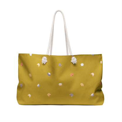 Tokyo Blanc Neko (Cat) Weekender Bag - Mustard