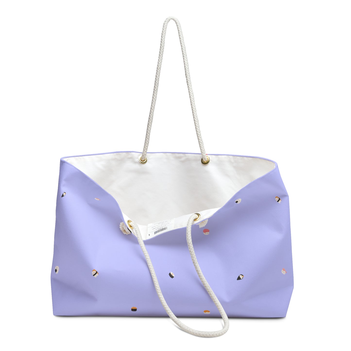 Tokyo Blanc Sushi All Over Print Weekender Bag - Periwinkle