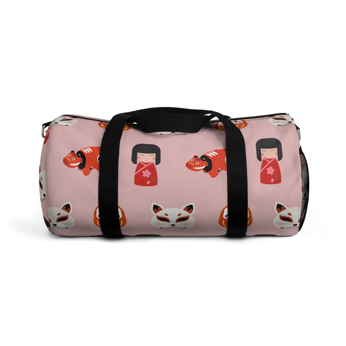 Japanese Trinkets Duffel Bag - Ichigo Pink