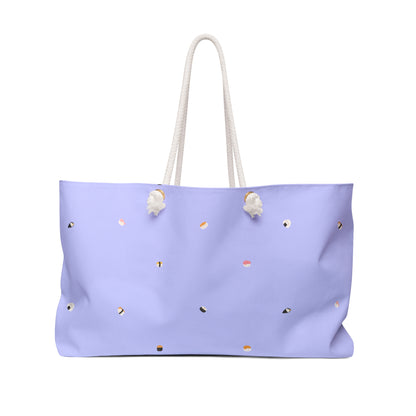 Tokyo Blanc Sushi All Over Print Weekender Bag - Periwinkle