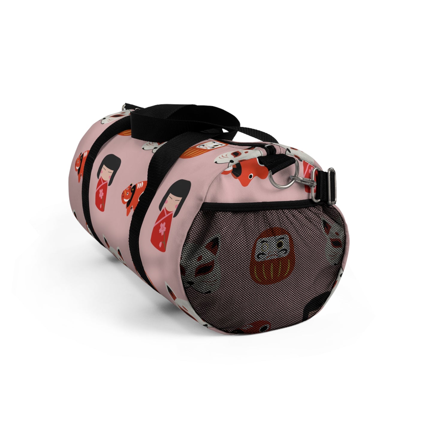 Japanese Trinkets Duffel Bag - Ichigo Pink