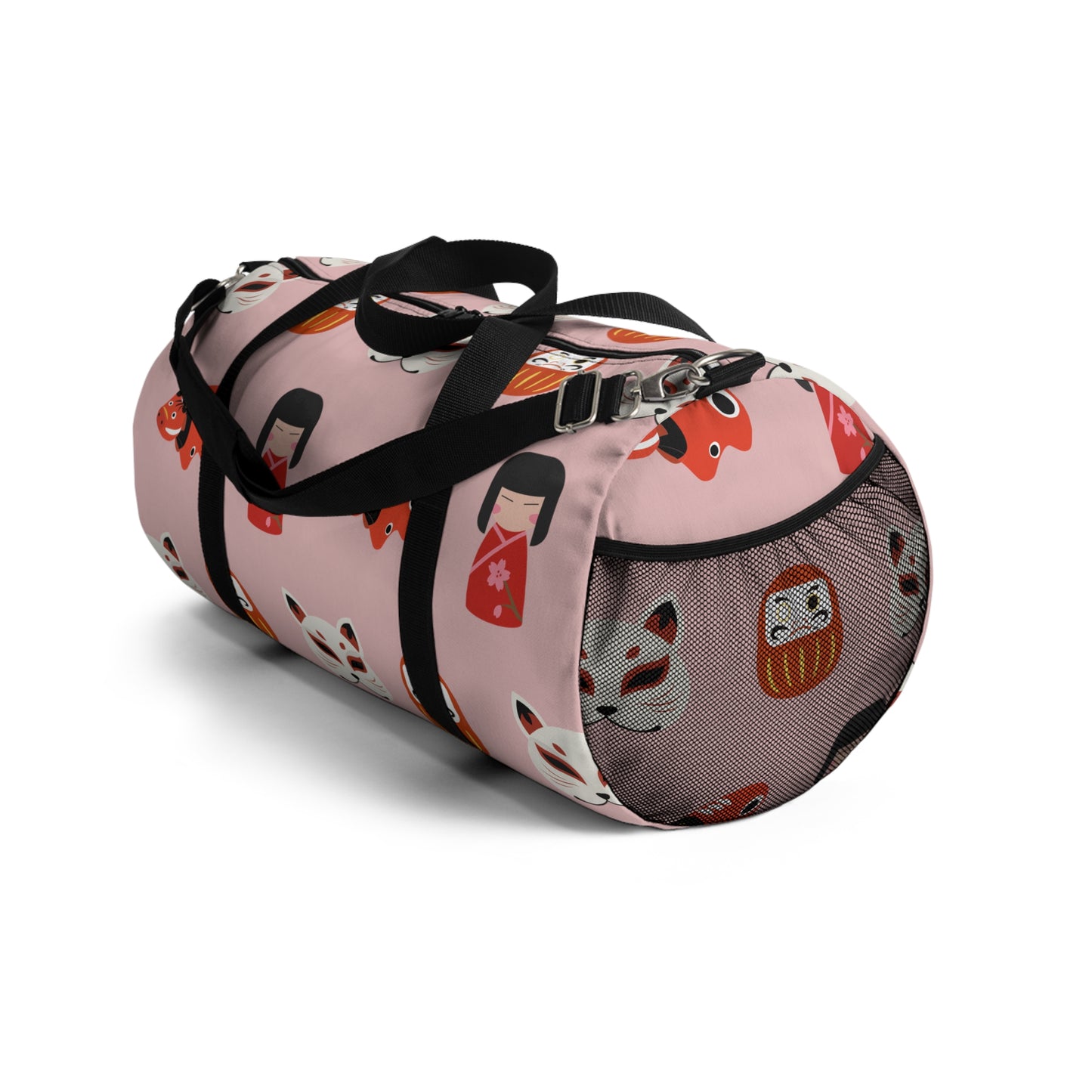 Japanese Trinkets Duffel Bag - Ichigo Pink